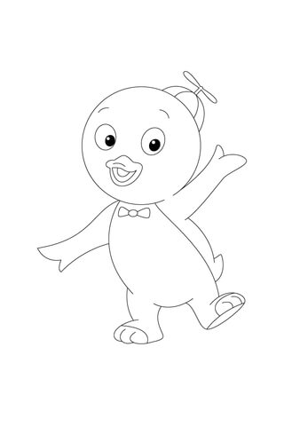 Pablo Is Waving At Us Coloring Page